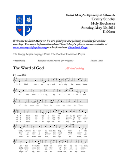 The Word of God All Stand and Sing