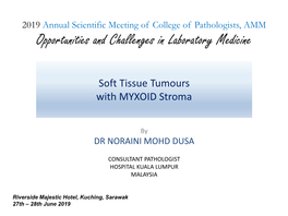 Approach to Soft Tissue Tumours with Myxoid Stroma