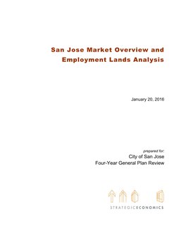 Market Overview and Employment Lands Analysis