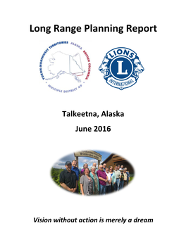 Long Range Planning Report