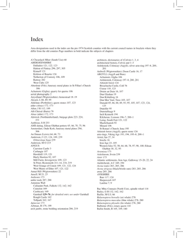 Index Area Designations Used in the Index Are the Pre-1974 Scottish