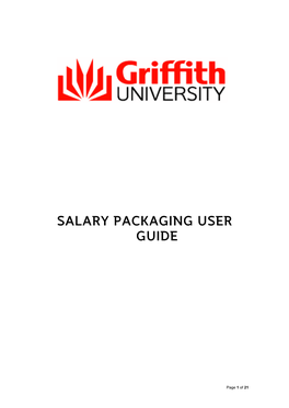 Salary Packaging User Guide