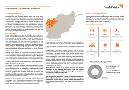 Afghanistan Drought Response Situation Report | December 2018 & January 2019