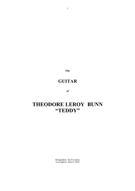Download the GUITAR of Teddy Bunn