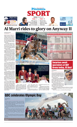 Al Marri Rides to Glory on Anyway II