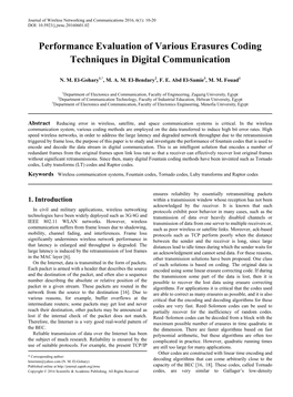 Wireless Communication Systems,Fountain Codes, Tornado