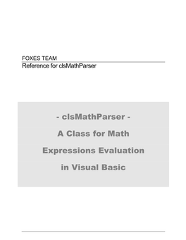 Clsmathparser