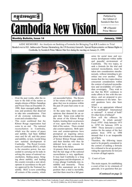 Published by the Cabinet of Samdech Hun Sen MP of Kandal Prime Minister