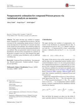 Nonparametric Estimation for Compound Poisson Process Via Variational Analysis on Measures