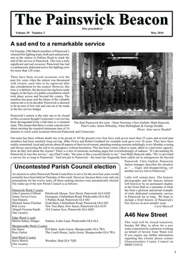 The Painswick Beacon Sine Praeiudicio Volume 39 Number 2 May 2016