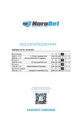 Wochenprogramm