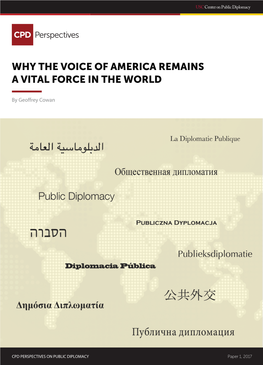 Why the Voice of America Remains a Vital Force.Pdf