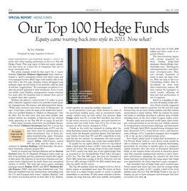 Our Top 100 Hedge Funds Equity Came Roaring Back Into Style in 2013