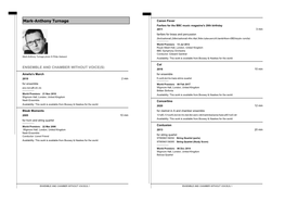 Ensemble and Chamber Without Voice(S)