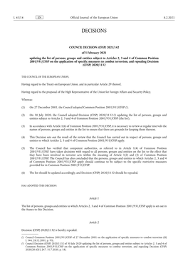 Council Decision (Cfsp)