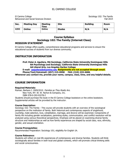 Course Name, Number and CRN