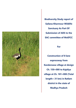 Biodiversity Study Report of Sailana Kharmour Wildlife Sanctuary As