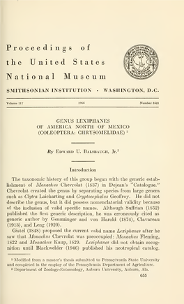 Proceedings of the United States National Museum