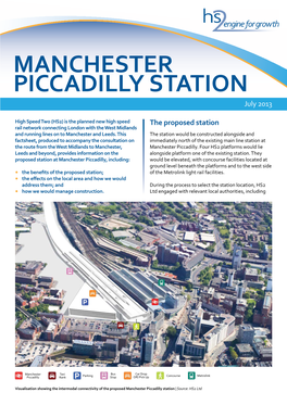 Manchester Piccadilly Station Factsheet