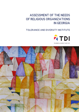 Assessment of the Needs of Religious Organizations in Georgia