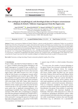 New Cytological, Morphological, and Chorological Data on Prospero Seisumsianum (Rukšans & Zetterl.) Yıldırım (Asparagaceae) from the Zagros Area