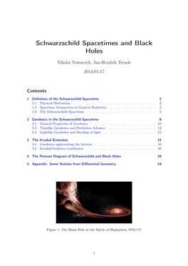 Schwarzschild Spacetimes and Black Holes