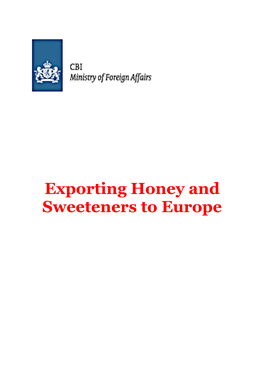 Exporting Honey and Sweeteners to Europe