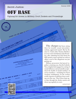 Off Base: Military Court Dockets