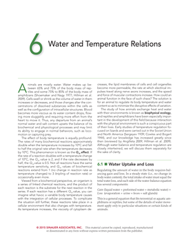 6Water and Temperature Relations