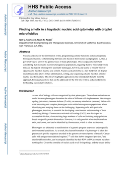 Nucleic Acid Cytometry with Droplet Microfluidics