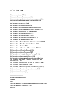 ACM Computing Surveys (CSUR)