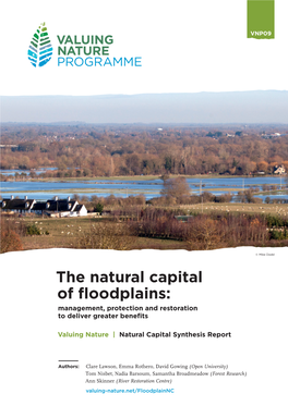 The Natural Capital of Floodplains: Management, Protection and Restoration to Deliver Greater Benefits