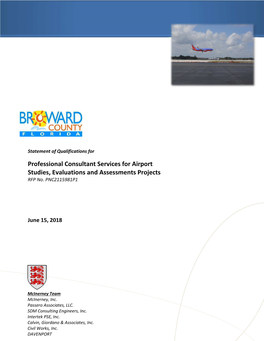 Professional Consultants Services for Airport Studies Evaluations And