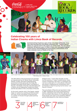 CONNECT Celebrating 100 Years of Indian Cinema with Limca Book Of