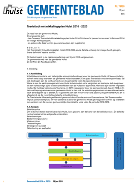 GEMEENTEBLAD 15 Juni