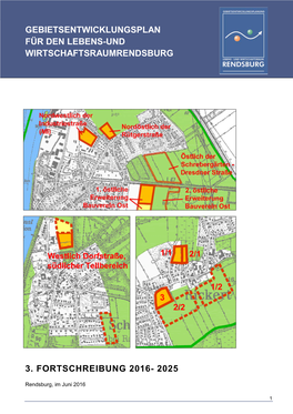 Gebietsentwicklungsplan Für Den Lebens-Und Wirtschaftsraumrendsburg