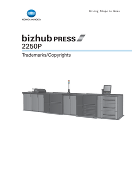 Bizhubpress2250ptrademarks