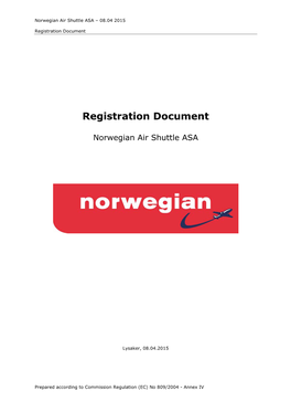 Registration Document