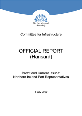 OFFICIAL REPORT (Hansard)