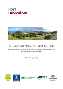 MT16004: Cape York & Torres Strait Biosecurity