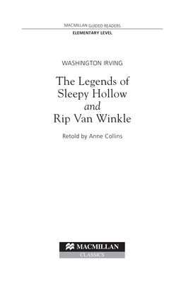 The Legends of Sleepy Hollow and Rip Van Winkle