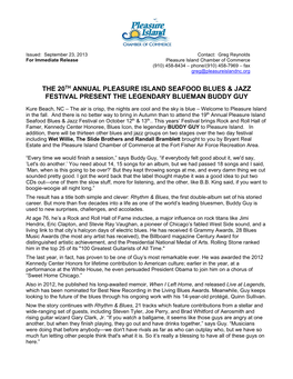 The 20Th Annual Pleasure Island Seafood Blues & Jazz Festival