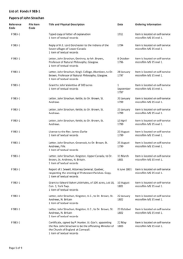 Fonds F 983-1 Papers of John Strachan