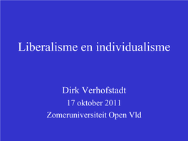 Pleidoor Voor Individualisme