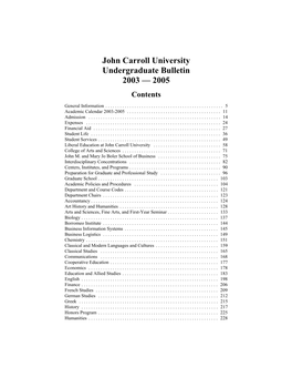 C:\Bulletin\Undergraduate\03-05 Complete Book.Wpd