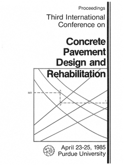 Concrete Pavement Design And