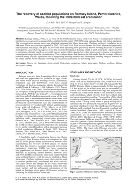 The Recovery of Seabird Populations on Ramsey Island, Pembrokeshire, Wales, Following the 1999/2000 Rat Eradication