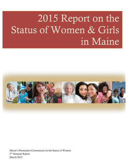 2015 Report on the Status of Women & Girls in Maine