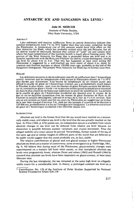 Antarctic Ice and Sangamon Sea Level1