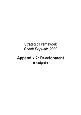 Strategic Framework 2030: Appendix 2: Development Analysis